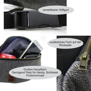 RAWSTYLE Bauchtasche, Gürteltasche, Hüfttasche Modell BOLDO