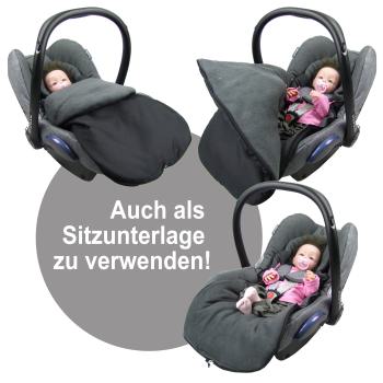 RAWSTYLE Winterfußsack Fußsack universal für Babyschalen Fleece